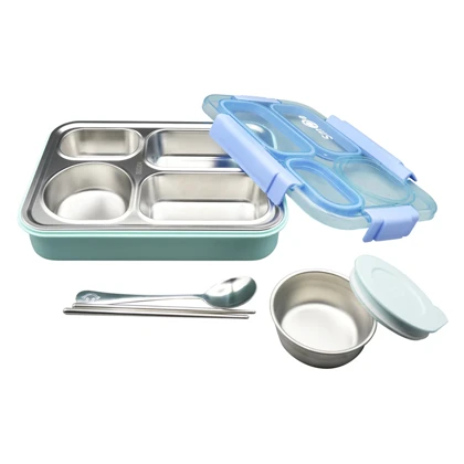 ظرف غذا لانچ باکس مدل 4Box-Love Smile ظرفیت 1.5 لیتر