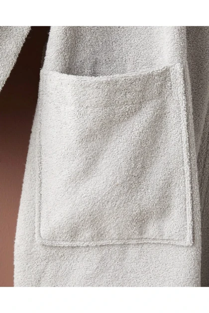 روبدوشامبر English Home مدل Cotton Line پنبه‌ای XXL - طوسی روشن