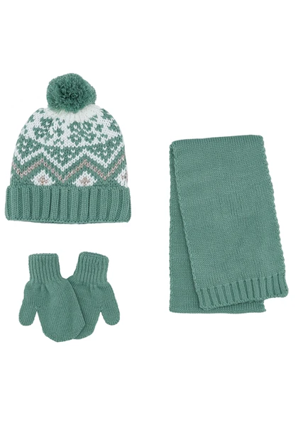 ست روسری و کلاه و دستکش بچگانه panco