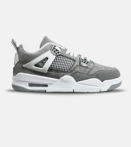 کتانی ساق‌دار زنانه و مردانه طوسی Nike air jordan 4 مدل 6467