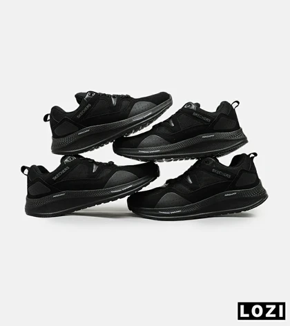کفش کتانی طبی زنانه و مردانه مشکی SKECHERS archfit v02