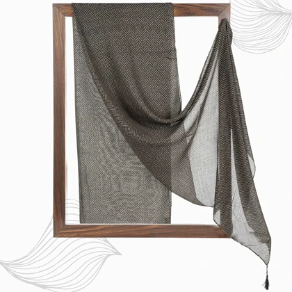 شال طرح خطی زنانه - 39251734