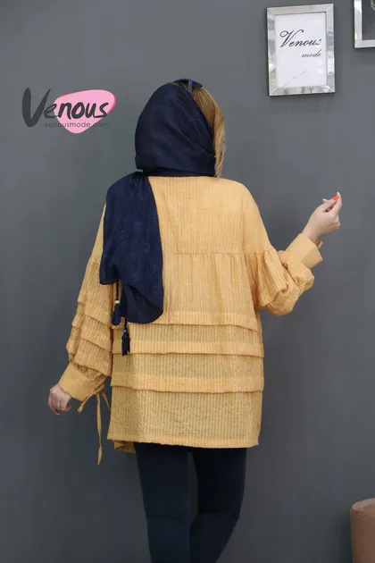 مانتو وال چین‌دار