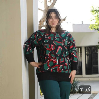 شومیز سایز بزرگ مدل پریسا