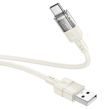 کابل تایپ سی هوکو HOCO مدل U129 Spirit شدت جریان 3 آمپر 1.2 متر