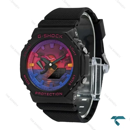 ساعت کاسیو جیشاک GM-2100 مردانه مشکی صفحه رنگی Casio-7312-G