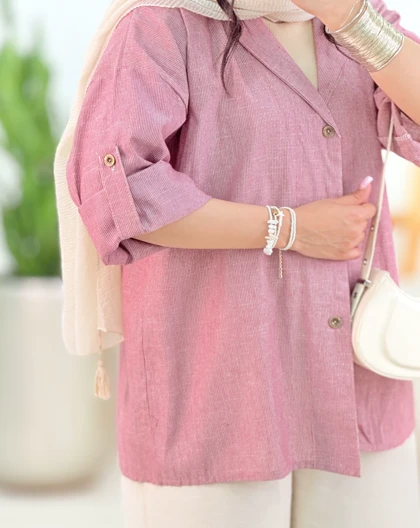 شومیز راه راه یلدا(38)کد:5349