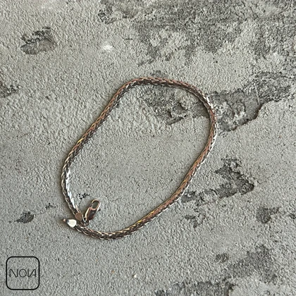 دستبند نقره مردانه کد 0353222