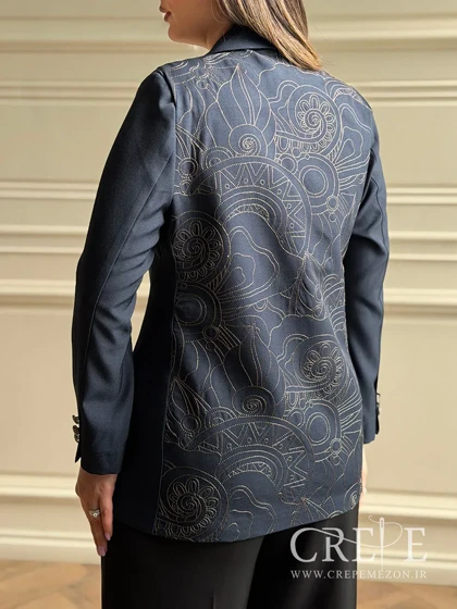 کت پشت گلدوزی یقه بلیزر