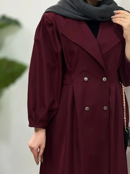 بارانی بلند ضد آب سمن