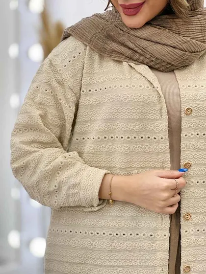 شومیز جلو دکمه گیسو