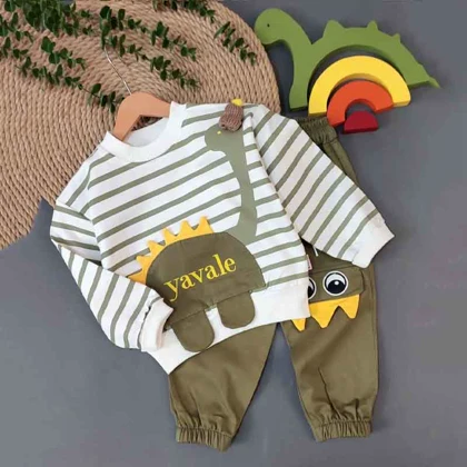 بلوز شلوار دایناسور بچه گانه شیک فانتزی