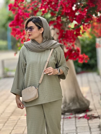 ست مانتو شلوار دلین