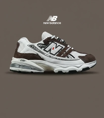کفش کتانی مردانه و زنانه سفید قهوه ای NEW BALANCE 758 مدل 9025