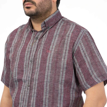 پیراهن آستین کوتاه کنفی مردانه تن کوک مدل 1211101