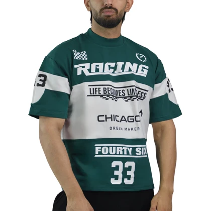 تیشرت اسپرت ریسینگ شیکاگو مدل ZRA-4D0558 کله غازی