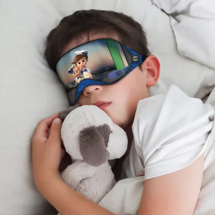 چشم بند بچگانه کاوا ماسک مدل بچه رئیس کد2