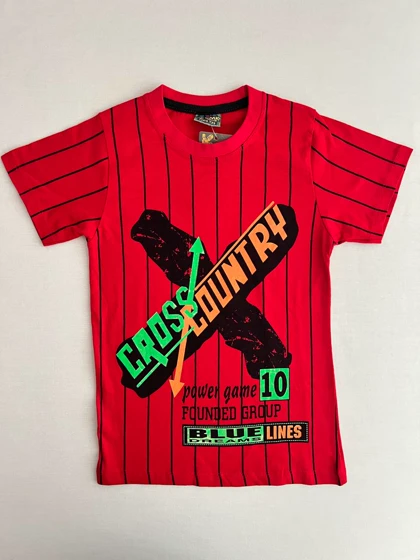 تیشرت پسرانه راه راه جنس نخ پنبه 20020