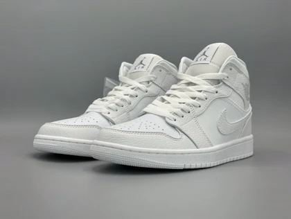 کتانی نایکی جردن1 سفید/Nike Air Jordan1 White