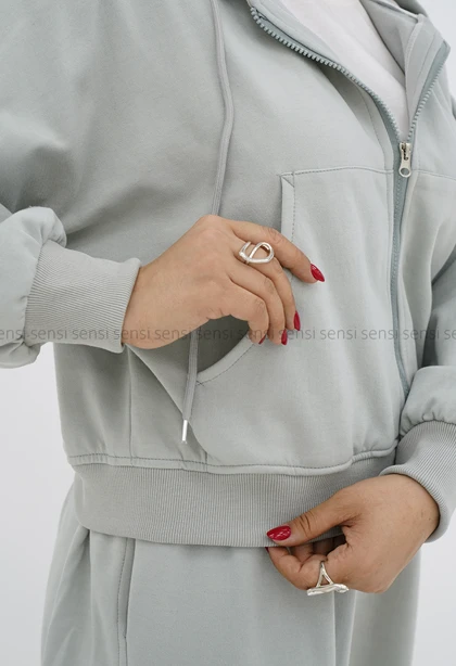 ست سویشرت شلوار زنانه داخل کرکی کد1006754