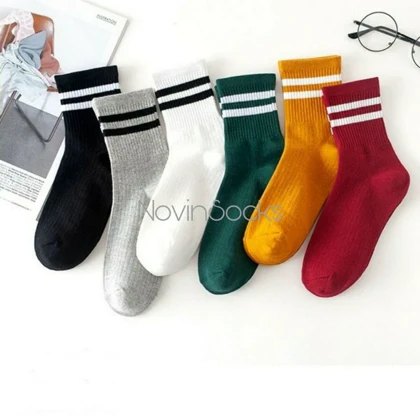 جوراب دو خطی کبریتی