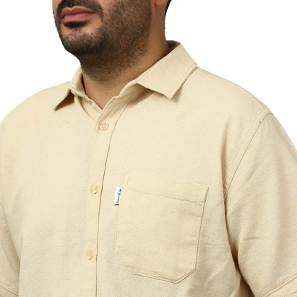 پیراهن آستین کوتاه بیسکوییتی سیزر مدل 15111796