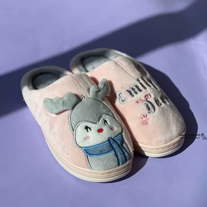 دمپایی حوله ای روفرشی طرح گوزن