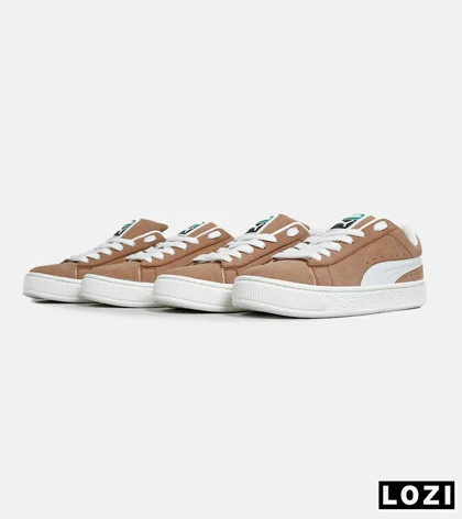کفش کتانی ورزشی قهوه ای مردانه و زنانه PUMA suede XL مدل 6889