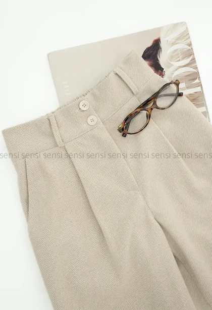 شلوار فوتر کج راه دو دکمه کد1004841