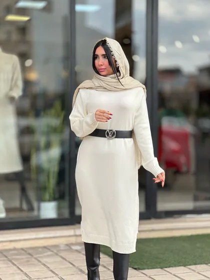 بافت بلند وارداتی یقه اسکی کد 688
