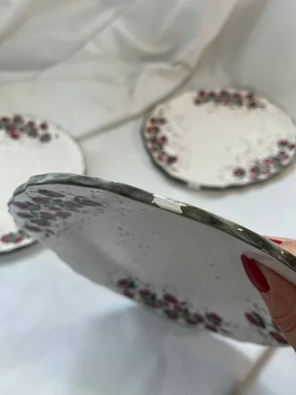 پیش دستی گل سرخی