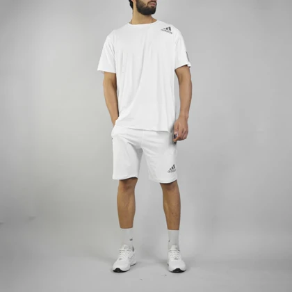 ست تیشرت و شلوارک اسپرت آدیداس مدل Mub-3040 سفید