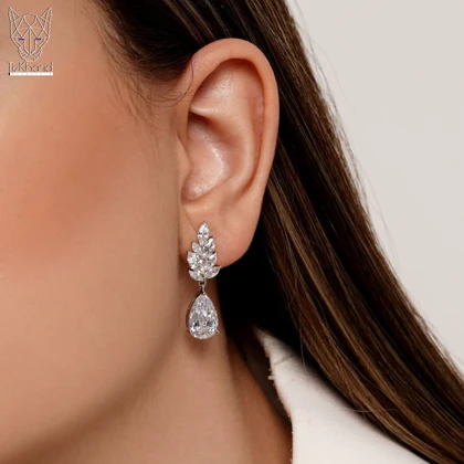 گوشواره جوانه الماس ژوپینگ