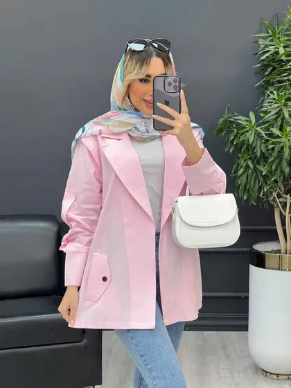 مانتو لینن سرشانه ژیله