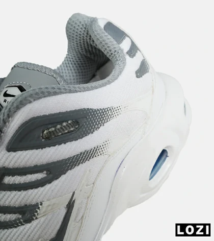 کفش کتانی مردانه و زنانه سفید طوسی NIKE AirMax Plus TN Ultra مدل 7709