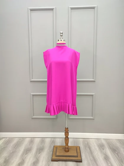 پیراهن کوتاه فری سایز نگین‌دار 2001