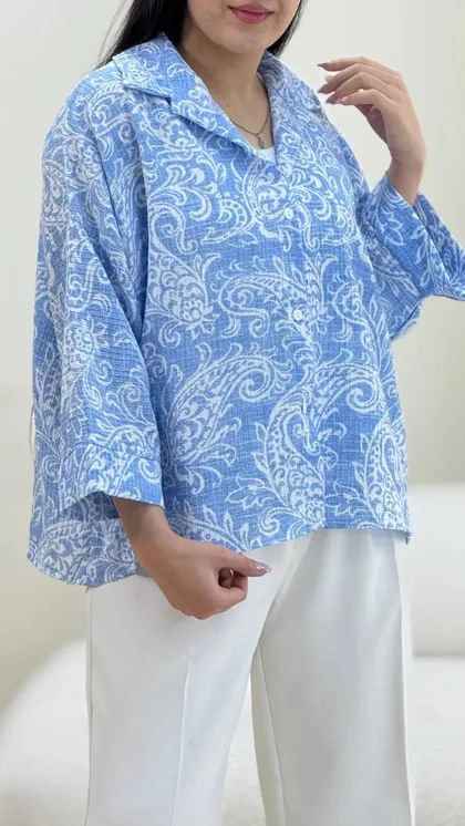 شومیز باکسی ترمه