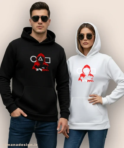 هودی مردانه و زنانه طرح اسکویید گیم کد 933