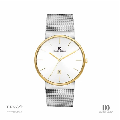 ساعت مچی عقربه ای مردانه دنیش دیزاین (Danish design) مدل IQ65Q971 Tåge Two-Tone Large