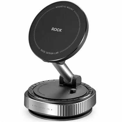 هولدر موبایل راک ROCK مدل QS6 مگنتی وکیومی چرخش 360 درجه
