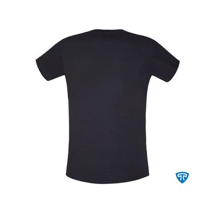 زیرپوش ضد تعریق یقه هفت باز مردانه مشکی