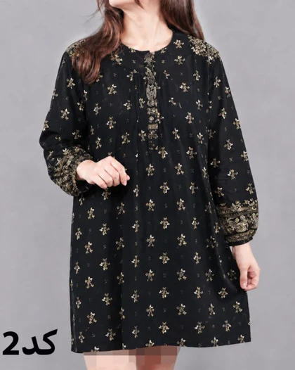 تونیک زنانه طرح اندونزی سایزبزرگ 7630
