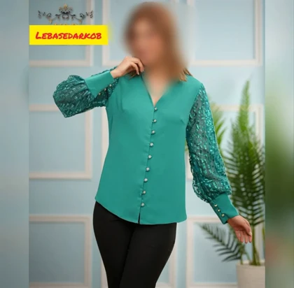 شومیز زنانه آستین دانتل