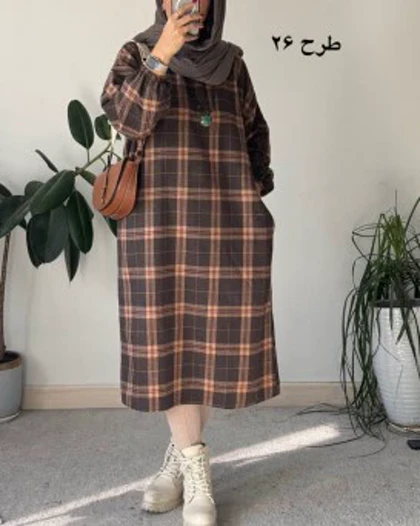 کفتان پشمی چهارخونه دیبا 8