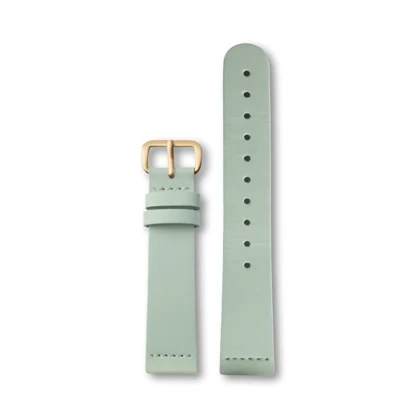 بند چرم تریوا مدل Mint Super Slim-Gold -16mm