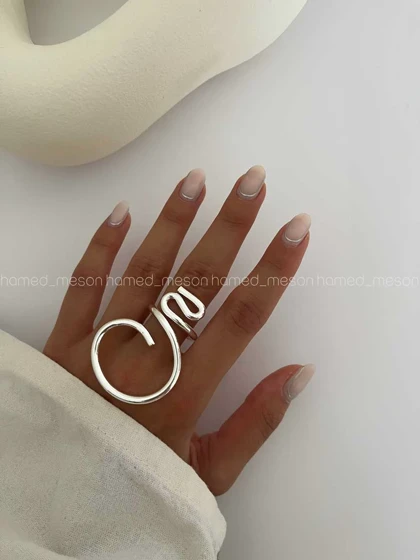 انگشتر نقره ای