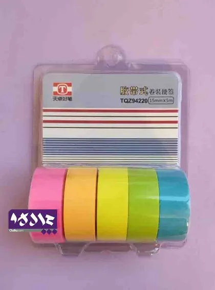 پک چسب کاغذی رنگی