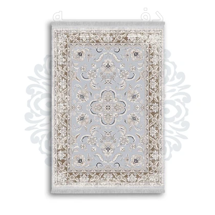 *جدید* فرشینه از جنس پارچه شانل مخمل ترک طرح فانتزی برند دفه کد 1194