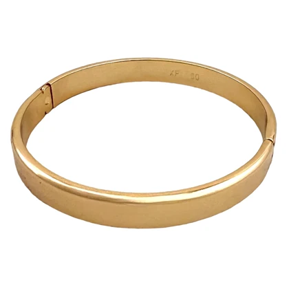 دستبند النگویی زنانه طرح آینه ایی با رنگ ثابت