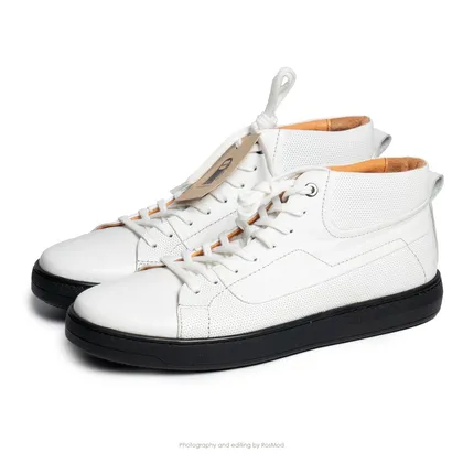 کتانی نیم‌ساق دژفول گازولین سفید - GAAZOLIN Dejfull-Mid White/Black W